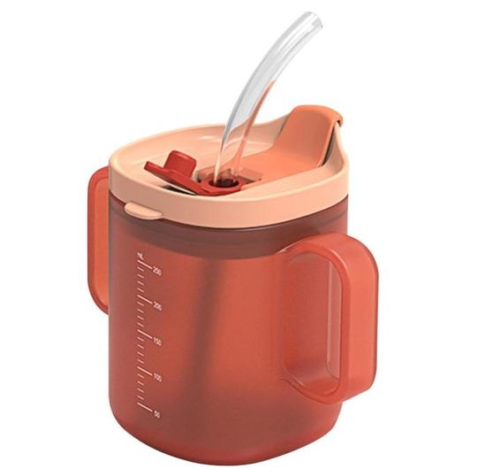 2 Couvercles Gobelet Réutilisables WeddHuis - Anti-Fuite Pour Gobelet 40oz - Blanc+Rose - Avec Pailles