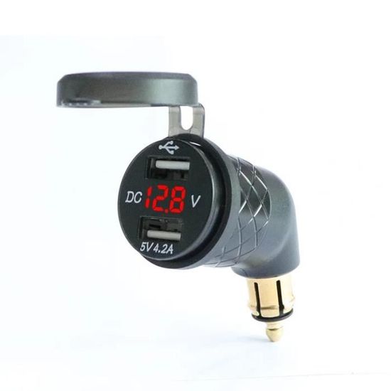 Chargeur Allume-cigare Double USB 66W - Ultra Compact En Alliage Aluminium - Recharge Rapide PD Pour IPhone, Android, Voiture - 3