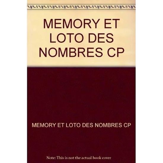 Memory Et Loto Des Nombres Cp Cdiscount Jeux Jouets