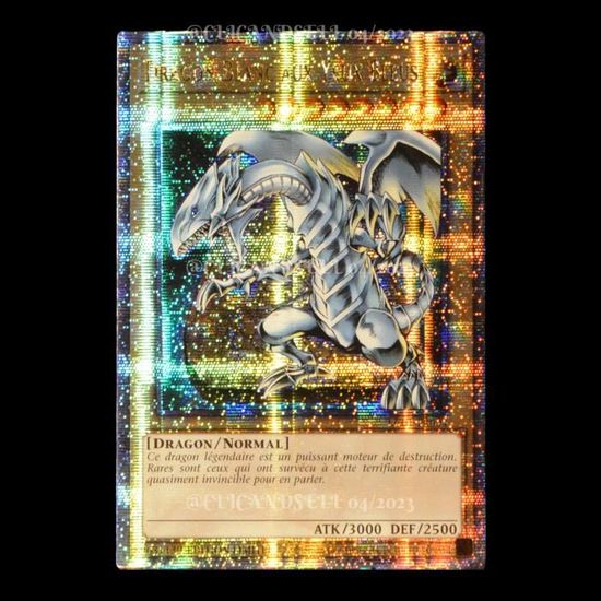 Carte YUGIOH LC01FR004 QCSE Dragon Blanc aux Yeux Bleus Starlight Rare 25TH Cdiscount Jeux