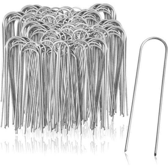 Piquets De Tente En Aluminium Lourd - Ancrages Au Sol Antirouille - Lot Silver/red - Neuf