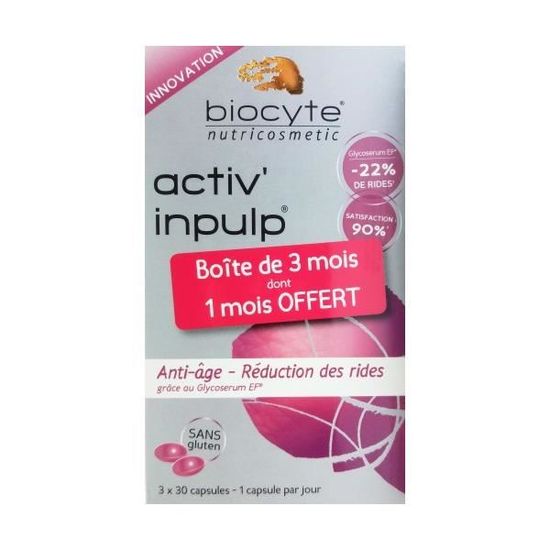 Biocyte Activ Inpulp Anti-Âge Pack 90 capsules - Cdiscount Au quotidien