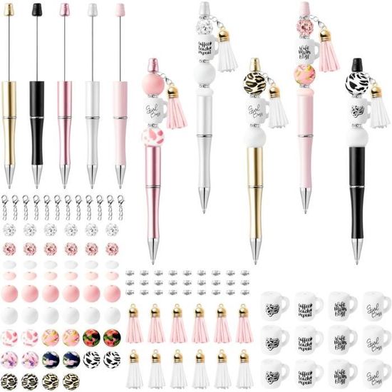 Stylo à Bille Pour Enfant Avec Cordon/collier - Longueur ~12.5 Cm, Lot De 1, Motif Aléatoire Parmi 6, Idée Cadeau Anniversaire - 7