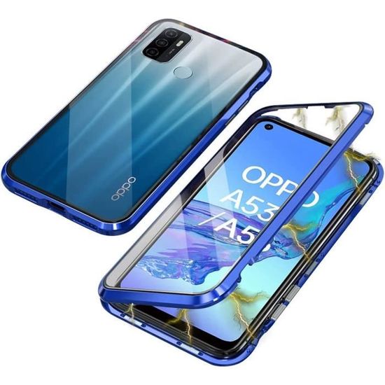 Custodia A Libro Per Oppo A53 E A53s - Ecopelle Nera Con Chiusura Magnetica E Bordo In TPU