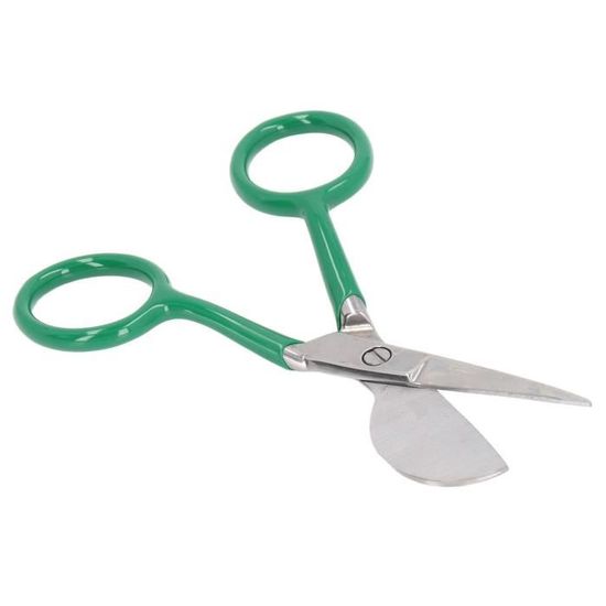 Tnfeeon Ciseaux à Broder à Double Courbure, Cisailles à Tapis Touffetées, Mini Ciseaux à Bec De Canard Portables En Acier Inoxydable Argent