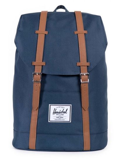 Sac dos HERSCHEL RETREAT Navy Bleu et marron