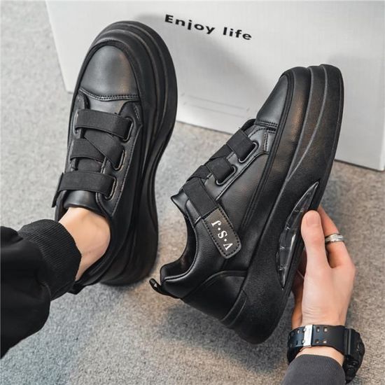 Chaussures De Skate Homme à Semelle épaisse - Élévateurs Invisibles 10cm, Confort, Toile Légère, Pour Marche Et Loisirs - 9