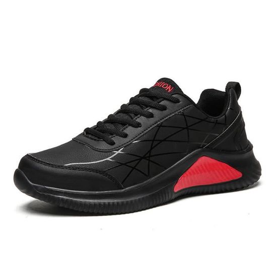 Baskets Orthopédiques Homme - Chaussures Randonnée Imperméables, Semelle Antidérapante, Soutien Voute Plantaire - Noir Taille 42
