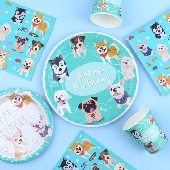 Lot De 8 Assiettes En Carton Jetables Chat Sympa - MAISON - DÉCO