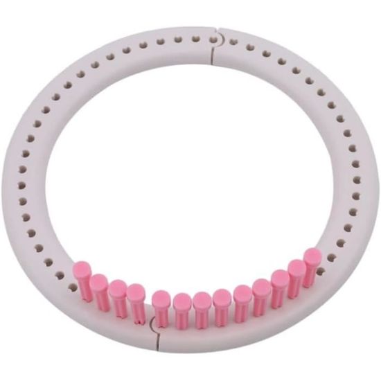Tricotin Circulaire,Tricotin GéAnt 4 Taille / 1 Set DIY Tool Kit Plastique Cercle rond Creative Chapeau Créatif Chandeur Pull Circle Looms Tricoter à la main Tricoter Tricoter