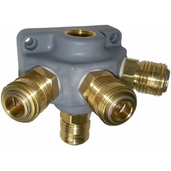 Vanne De Répartition 2 Voies Pour Air Comprimé – PARKSIDE® – Pour Installation Réseau Pneumatique