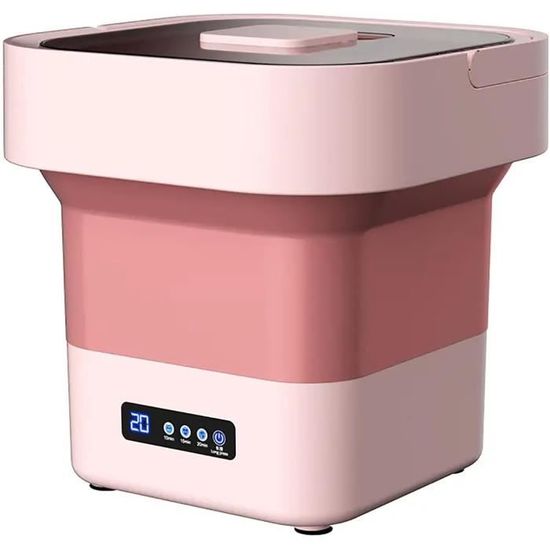 Mini Machine à Laver Pliable 11L Violet - Lave-Linge Portable Automatique Camping-Car & Voyage - 3 Timers