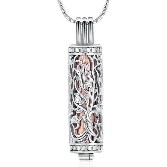 Médaillon Collier Souvenir Urne Funéraire - Or, Acier Inoxydable, Neuf Avec étiquettes