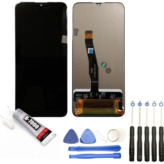 Visiodirect® Ecran complet: Vitre + LCD compatible avec Huawei Psmart P smart 2019 Taille 6.21" + Kit outils + Colle B7000 Offerte