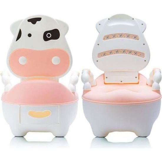 BL21522-Abattant Toilette Siège de Toilettes Trainer Pot WC pour Chaise Bébé Enfants Bebe - ROSE