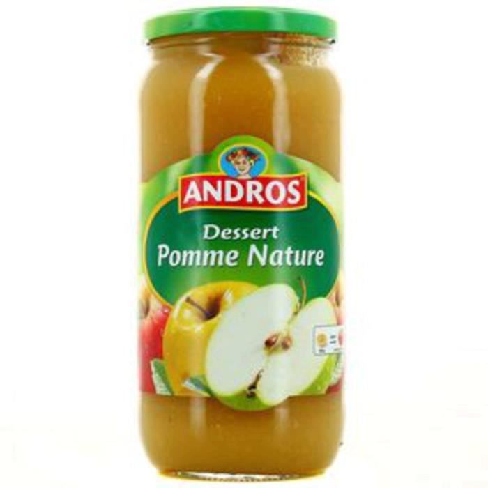 ANDROS Compote pomme nature 730 g