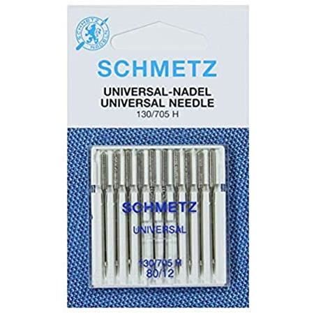 Aiguilles pour Machine à Coudre Schmetz - Universel / Ordinaire, Taille: 80/12 - Paquets de 10