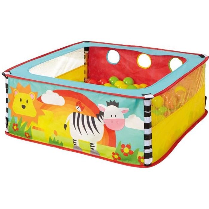 Worlds Apart Piscine à boules escamotable Zebra 80x80x30 cm