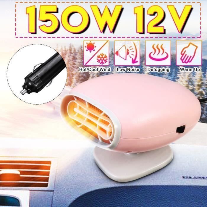 Chauffe Voiture Chauffage Ventilateur 12V 150W Sèche-glace antibuée véhicule dégivrage L34165
