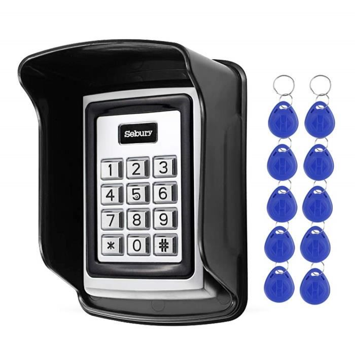 HFeng Standalone Sebury Lecteur 125KHz de système de contrôle d'accès imperméable de Clavier RFID Autonome en métal avec la Couve