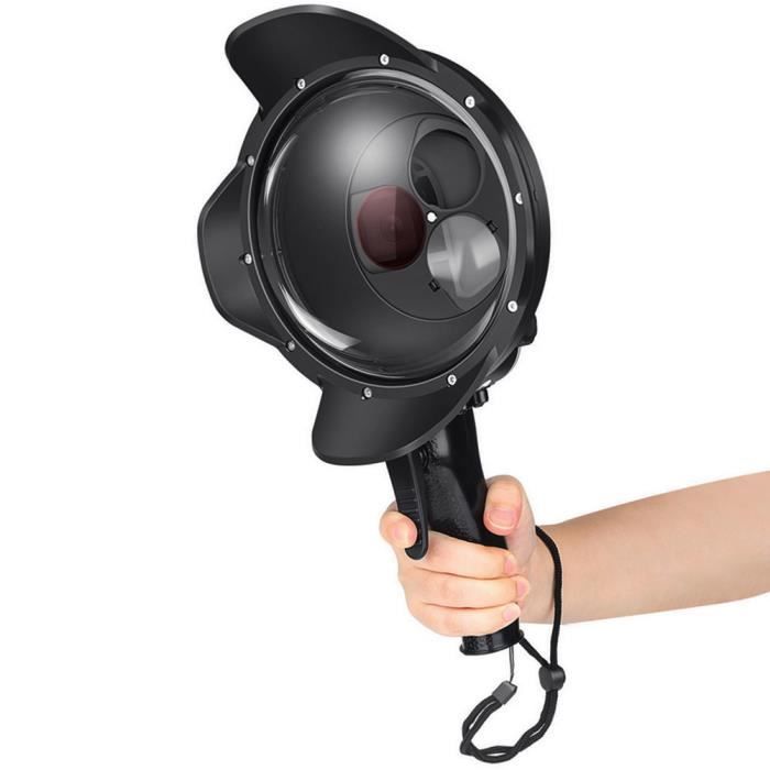 Garosa boîtier pour dôme pour caméra Filtre de boîtier étanche pour port de dôme de plongée SHOOT pour GoPro Hero 7 Black 6 5