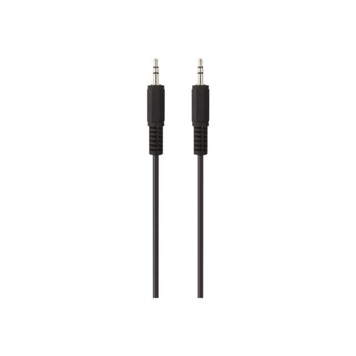 BELKIN Câble audio M/M 3,5 mm Nickel - 1 m port - Noir