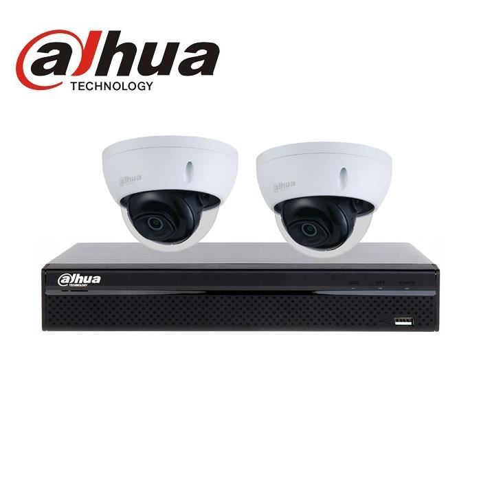 kit dahua 2 Caméras IP PoE 2mégapixels vidéosurveillance