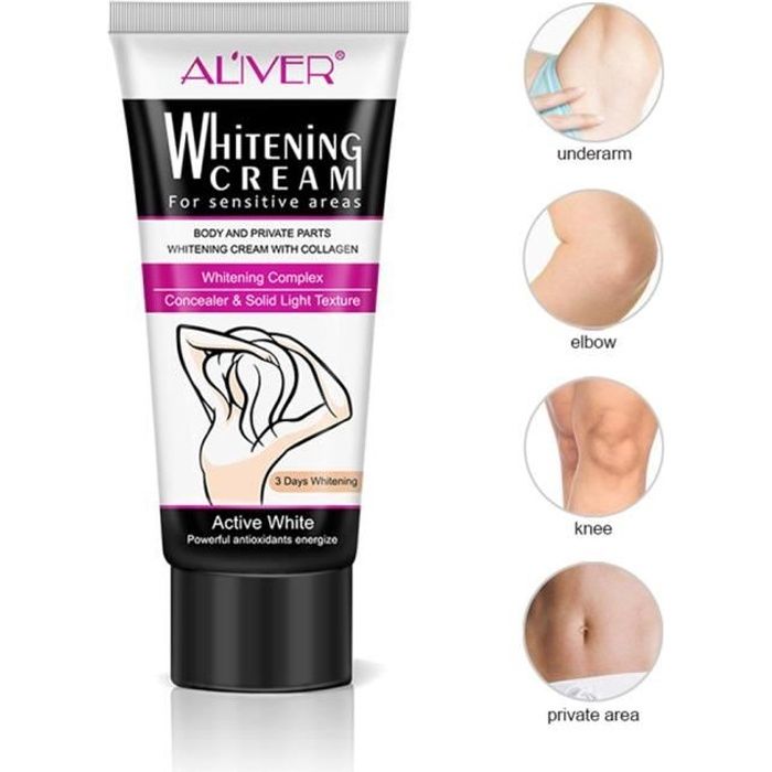 EFUTURE Crème Blanchissante Aisselle Naturelle Pour La Peau Foncée Aisselle Coude éclaircissant Bikini Aisselles Cuisse Zones