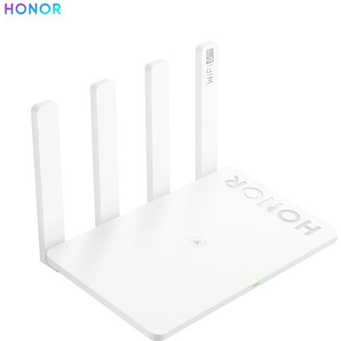 Honor Routeur 3 Wi-Fi 6+ Dual Core 3000M Port Gigabit 2.4G / 5G Signal domestique amélioré WiFi sans fil