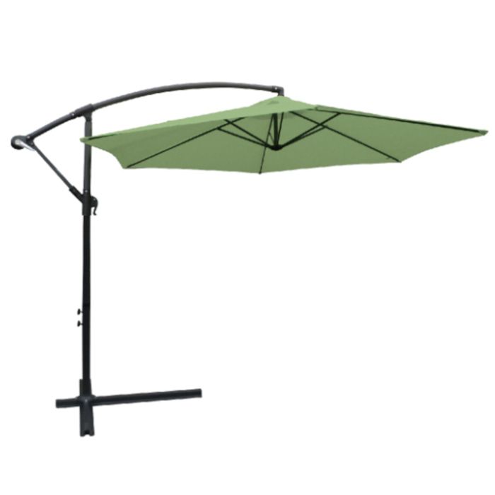 Parasol déporté rond collioure diamètre 3m - vert amande - KETER - 14-700758