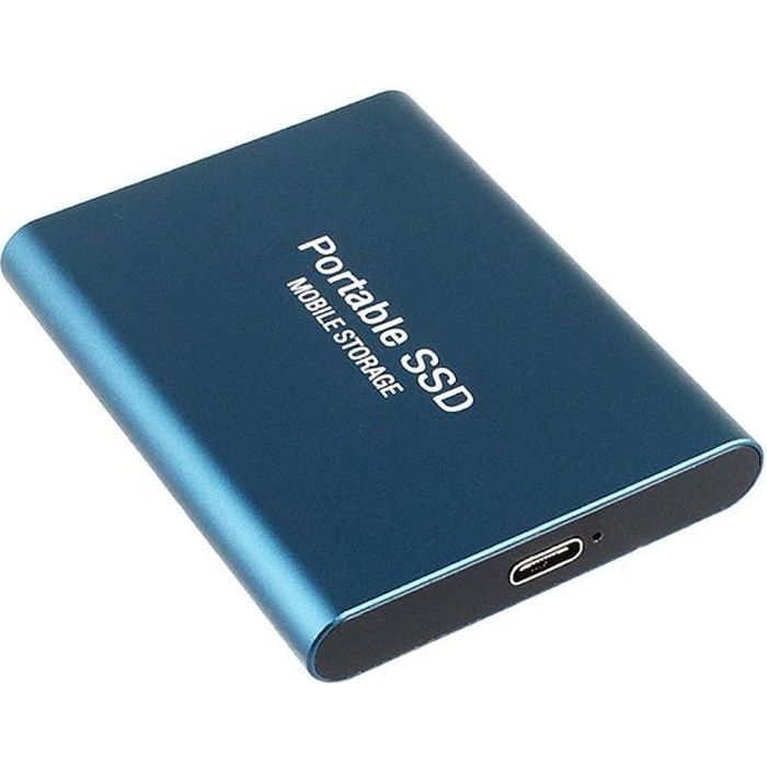 Disque dur mobile 2 To de type C USB3.1 SSD en alliage d'aluminium disque à semi-conducteurs 540 Mo - s vitesse de transmission