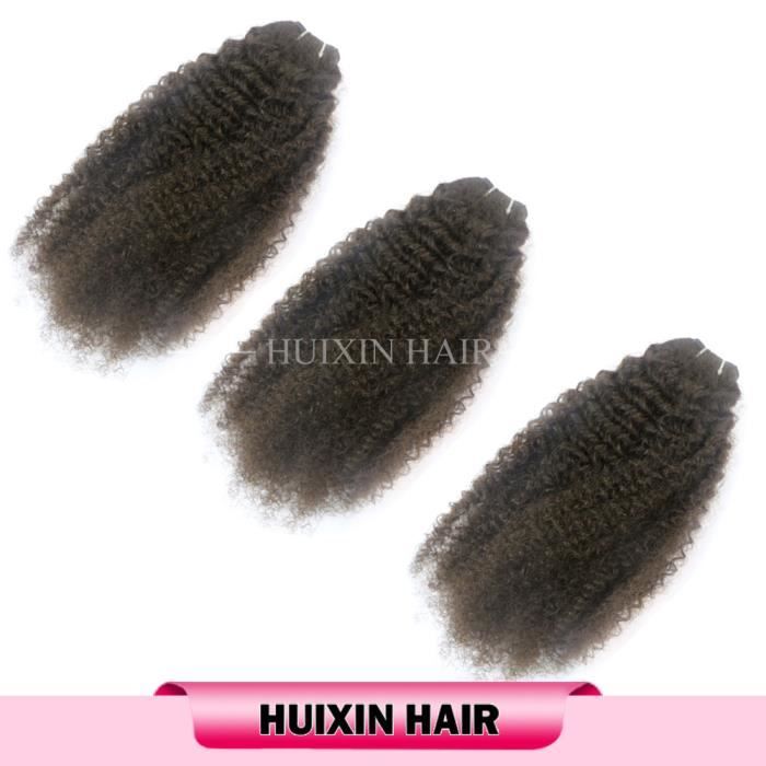 3 TISSAGES Cheveux Crépu Afro Tissage Cheveux Humains Péruvien Original