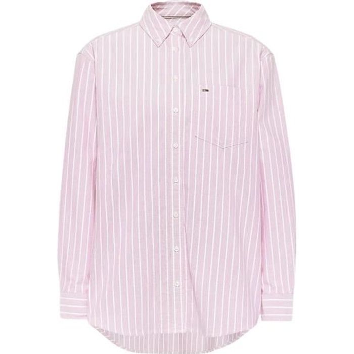 Chemise Femme Tommy Jeans Ref 54091 VTC Vivid fuchsia multi