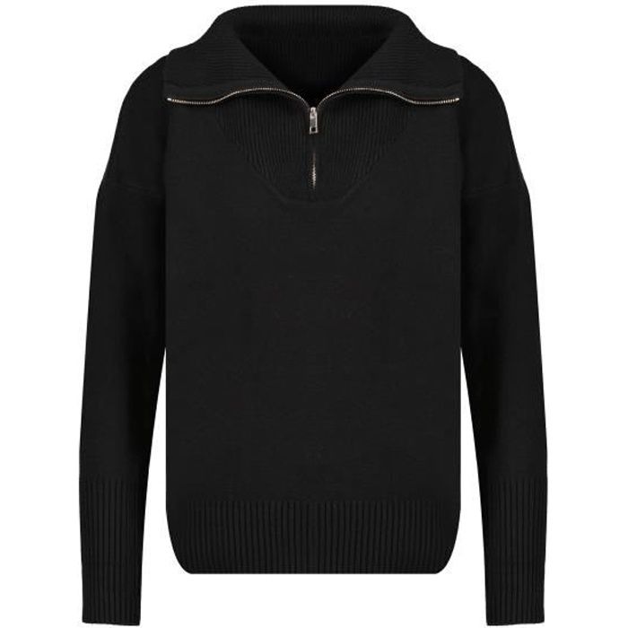 DEELUXE Pull à col camioneur INGRIDE Black