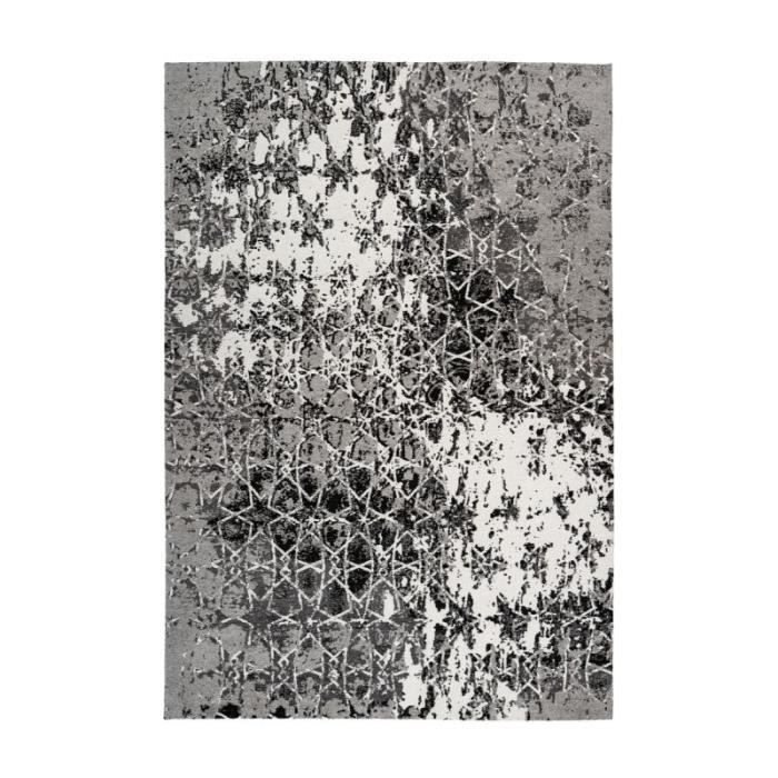 Tapis Vintage à Poils Courts -iglesia- Gris - Paris Prix 160 x 230 cm