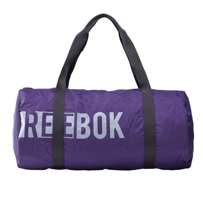 Sac de sport Violet Reebok Foundation cylinder