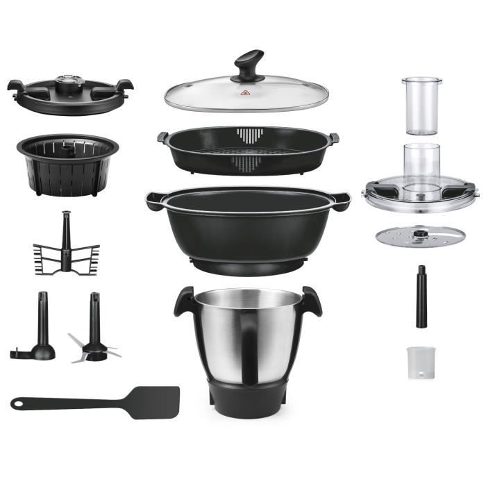 ROBBY - Robot cuiseur multifonctions 2,5l avec balance intégrée et écran tactile avec 500 recettes intégrées - robicook