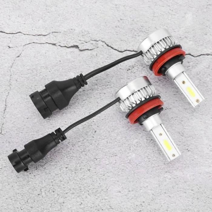 DDN11463-ESTINK ampoule antibrouillard 2pcs H8 - H9 - H11 ampoules de phare de voiture étanche LED antibrouillard lampe 110W 6000K