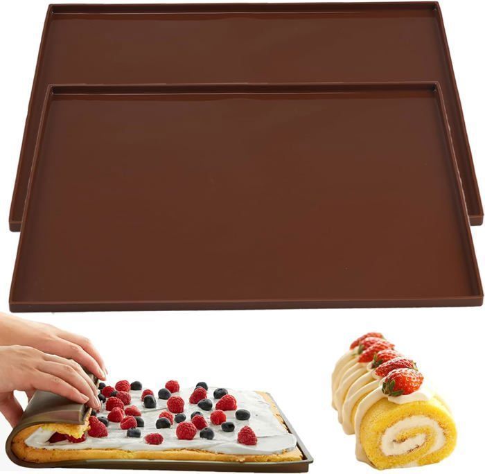 Tapis Cuisson Silicone JOOTUEPO - 31x26cm, Pour Génoise, Biscuits