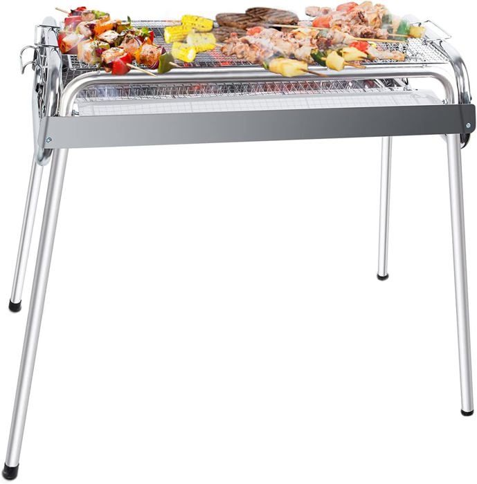 Achetez En Gros Famille Camping En Plein Air Pliant En Acier Inoxydable Mini Barbecue Poêle Portable Commercial Ménage Pique-nique Bbq Barbecue Au Charbon De Bois Chine Et Grilles Portables à 8.22 USD