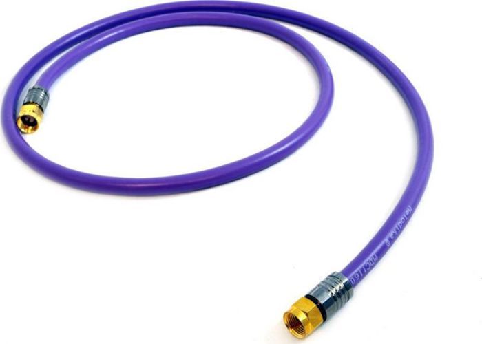 Câble dantenne - MELODIKA - 8m - Violet - Coaxial - Connecteurs F