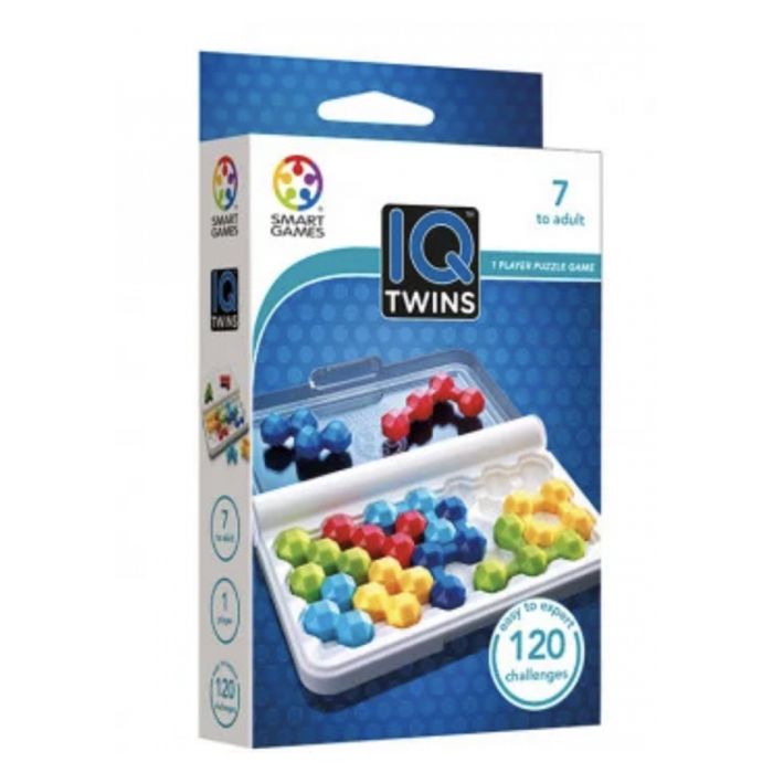 Jeu de société - SmartGames - IQ Twins - 120 défis - 10 pièces - Mixte
