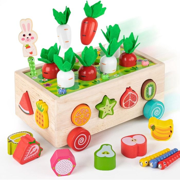 UKCOCO – Puzzle Habillage Animaux En Bois – 20 Pièces – 5 Tenues Par Animal – Montessori – Dès 3 Ans