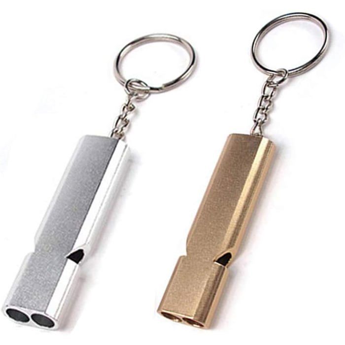 Sifflet De Survie En Acier Inoxydable 304 – Compact 55 Mm, 22 G, Ultra-sonore, Pour Outdoor, Auto-défense, EDC, Argent