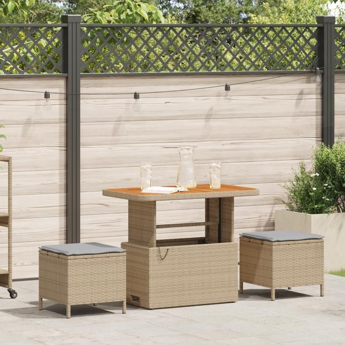 vidaXL Ensemble Salle à Manger Jardin 3 pcs - vue 4