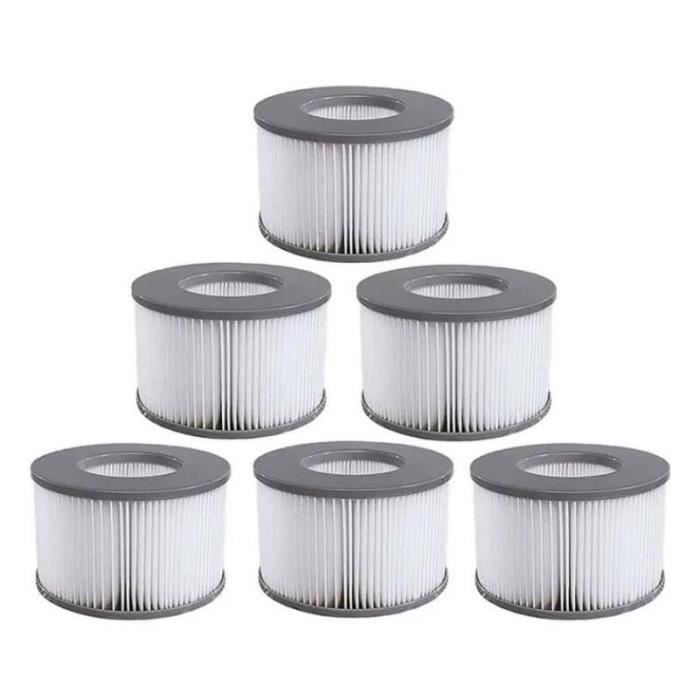 Lot de 6 Cartouches filtrantes pour Spa gonflables MSPA