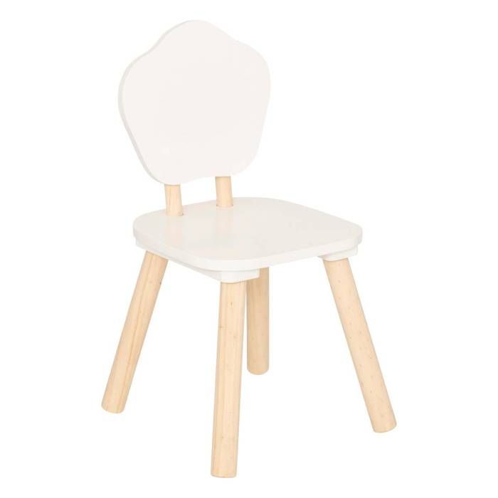 Chaises enfant Douceur blanc L23xp23xH47cm - Atmosphera Créateur dintérieur