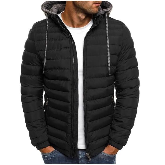 Manteau Homme Hiver Chaud Doudoune à Capuche Blouson Décontracté Thermique Casual Outdoor Veste Coupe-Vent Manteaux avec Capuche Manteau Homme Hiver Chaud Doudoune à Capuche Blouson Décontracté Thermique Casual Outdoor Veste Coupe-Vent Manteaux avec Capuche