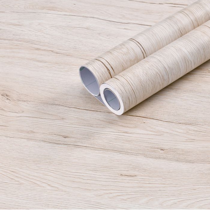 Film Adhésif pour Meubles Bois 60X500cm Papier Peint Adhésif Imitation Bois pour Meubles Cuisine Murs Stickers Imperméable E