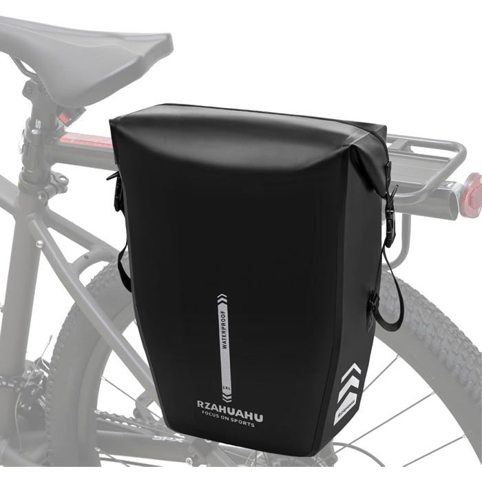Sacoche De Vélo étanche 23L Pour Porte-bagages – Bandoulière, Poignée, Réflecteurs, Universelle